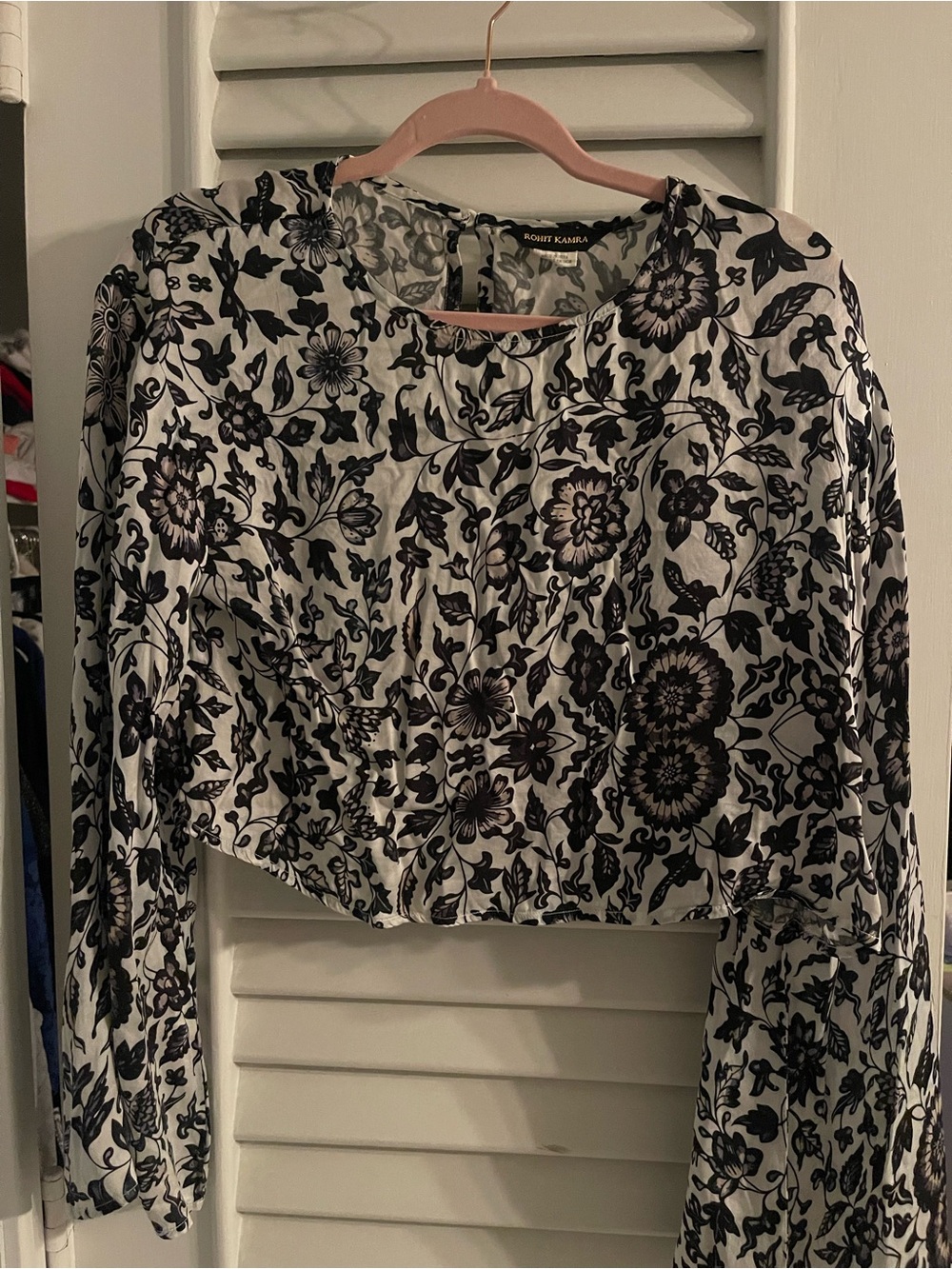 Anthropologie Black and White Floral set by Rohit Kamra. Worn twice.